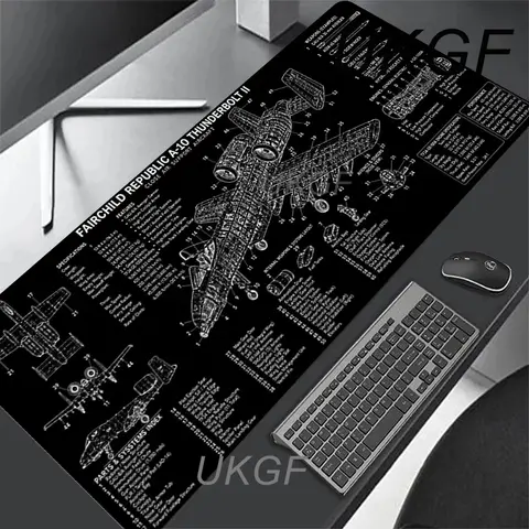 Large Mouse Pad XXL Large Computer Office Game Table Mats Aircraft Model Mouse Pad XXL Rubber Anti-slip Gaming Keyboard Mousepads Long Desk Pads