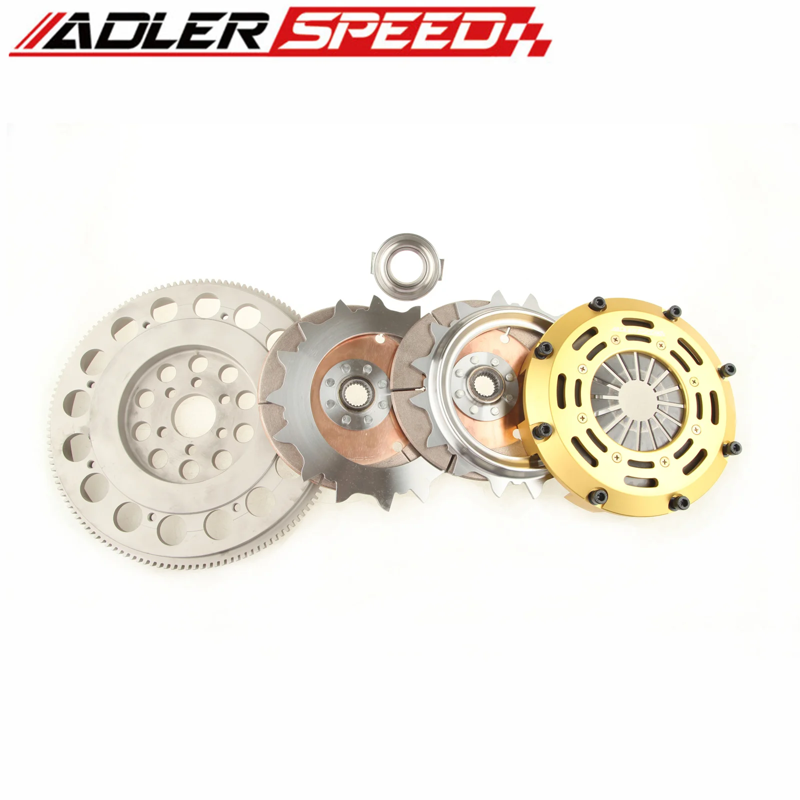 ADLERSPEED RACE CLUTCH TWIN DISC Fit For 97-05 AUDI A4 QUATTRO For 98-05 VW PASSAT 1.8T B5 B6