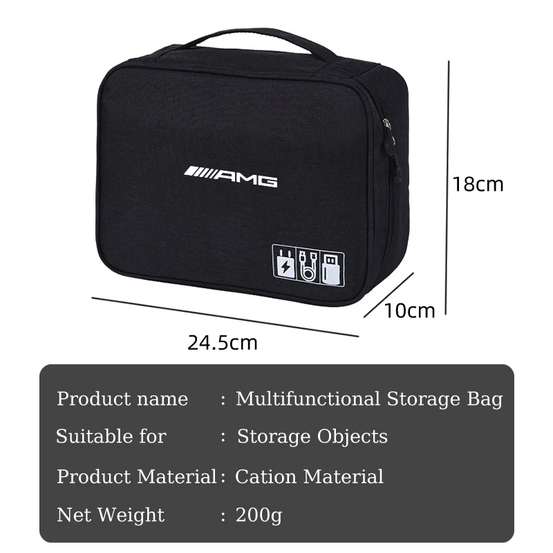 Car Storage Bag Waterproof Digital Protective Organiser Case For Mercedes Benz AMG W204 W205 W203 W211 W201 W210 W108 W124 W190