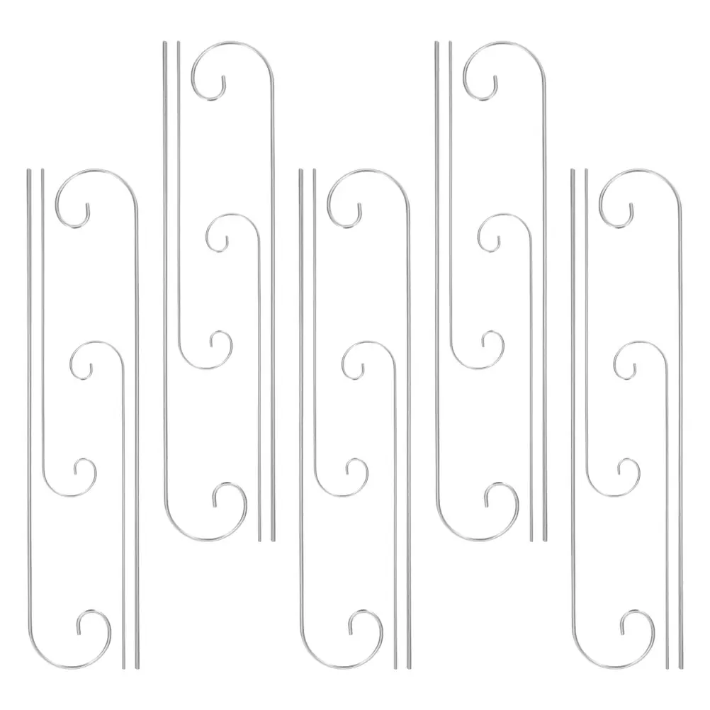 

20pcs Durable Metal Garden Hooks Curled Tip Stakes Plant Labels Balcony Markers Outdoor Hangers Container Signs