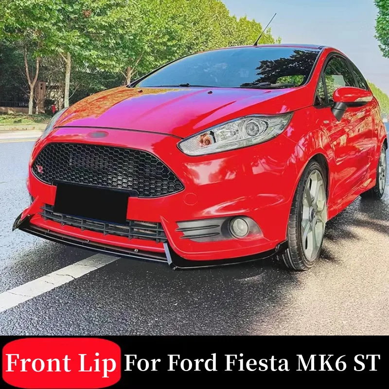 

For 2012-2017 Ford Fiesta MK6 ST Car Front Bumper Lip Splitter Diffuser Body Kit Spoiler Bumper Guard Protector Accessories