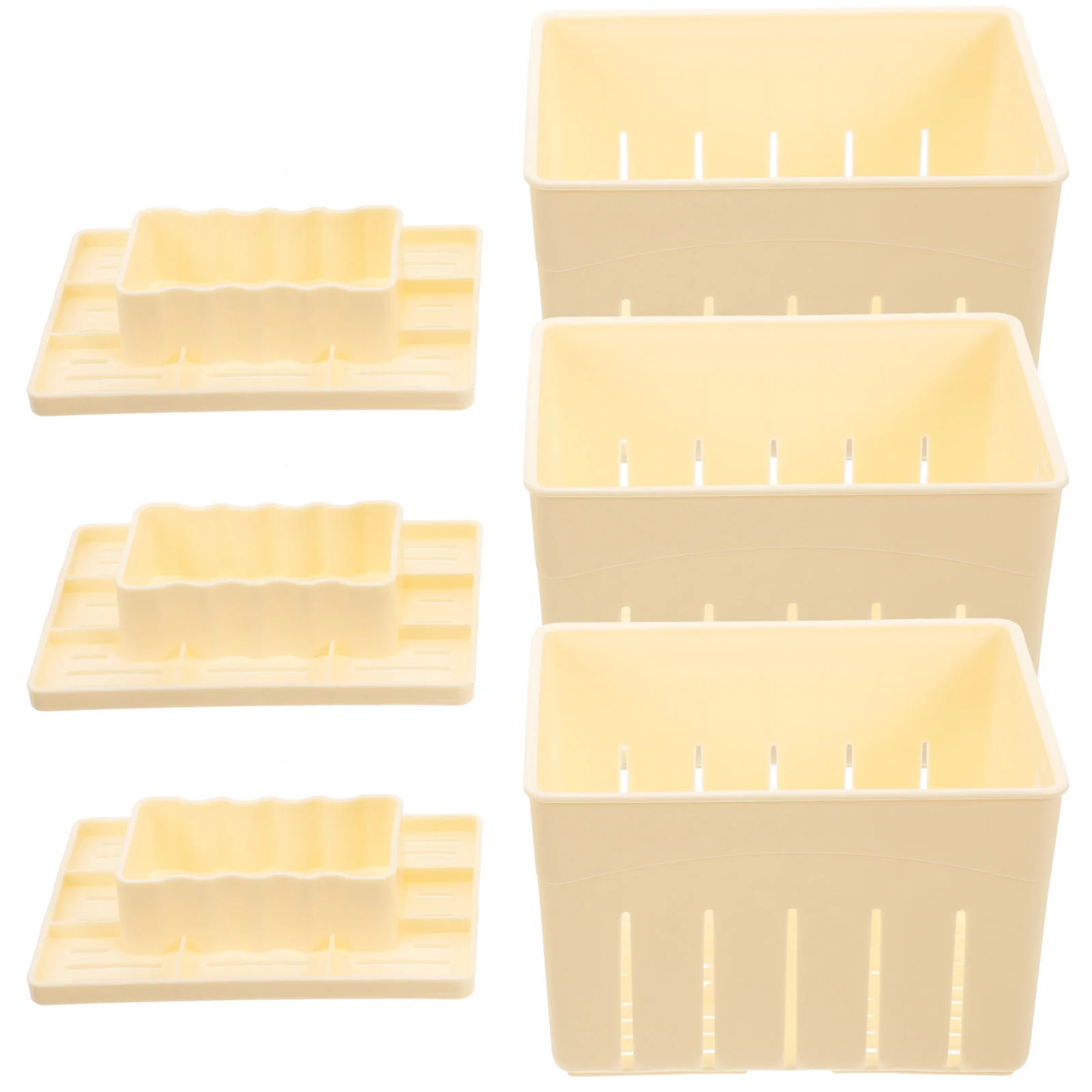 3 Sets Homemade Cheese Pressing Plate Tofu Film for Making Mold Practical Tool Lamination Household