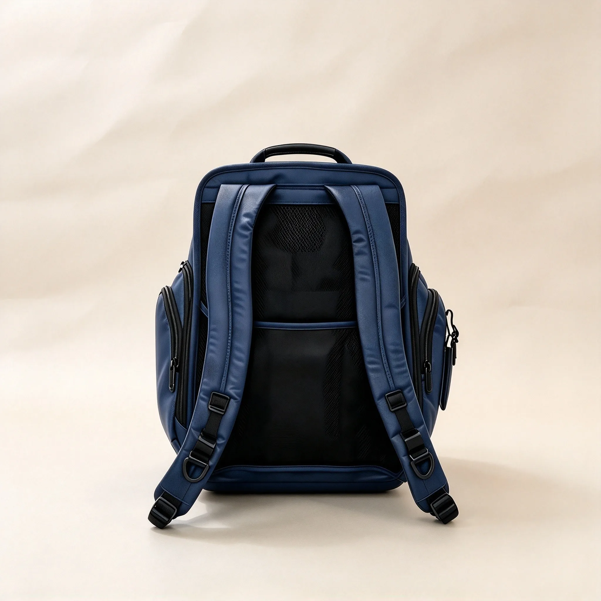 Stylish Men's Ballistic Nylon Business Commute Backpack, Large Capacity Minimalist Classic School Bag