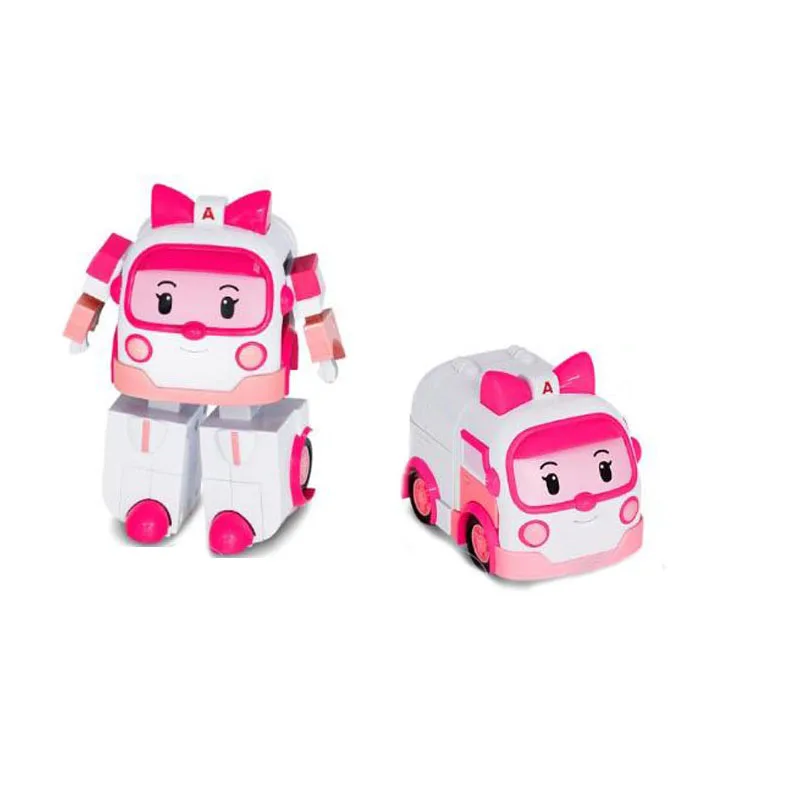 New  animation characters Poli deformation robot toy car model children\'s toys Christmas gift