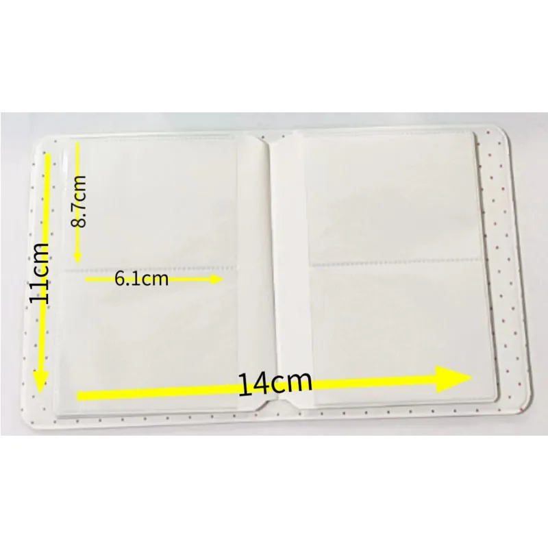 64 Pockets Mini Photo Album CartoonTransparent Photocard Holder Mini  Album Storage Collect Book Name Card Album