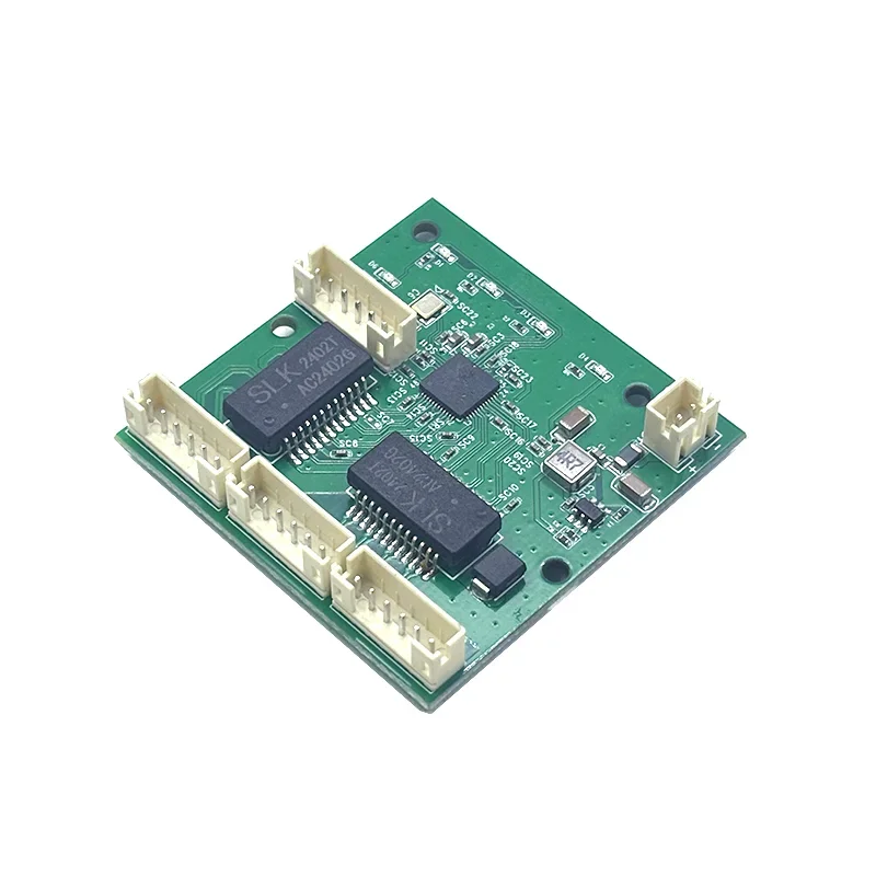 Módulo Mini PBCswitch com 4 portas Switches de rede, PCB Board, 10 m, 100m, PBC