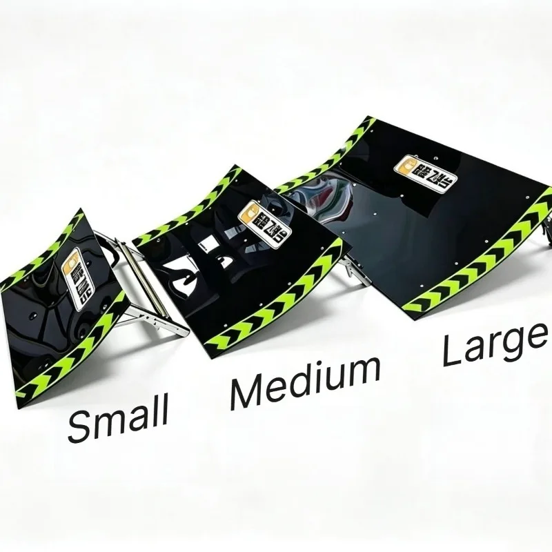 Stainless Steel RC Jump Ramp Large RC Launch Ramp Outdoor Racing Car Takeoff Board Remote Control Cars Simulation Obstacle