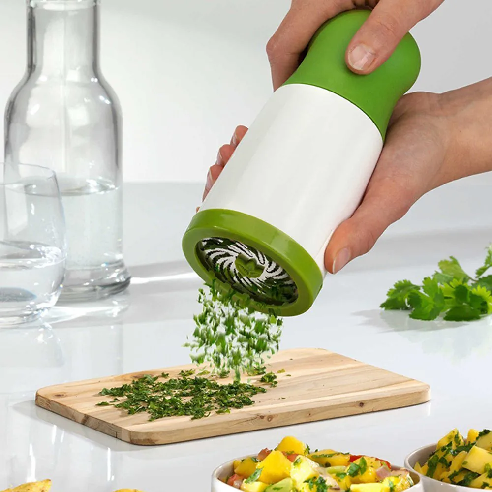 New Herb Grinder Garlic Press Spice Mill Parsley Shredder Chopper Grater Cabbage Fruit Vegetable Cutter Tools Kitchen Gadget VIP