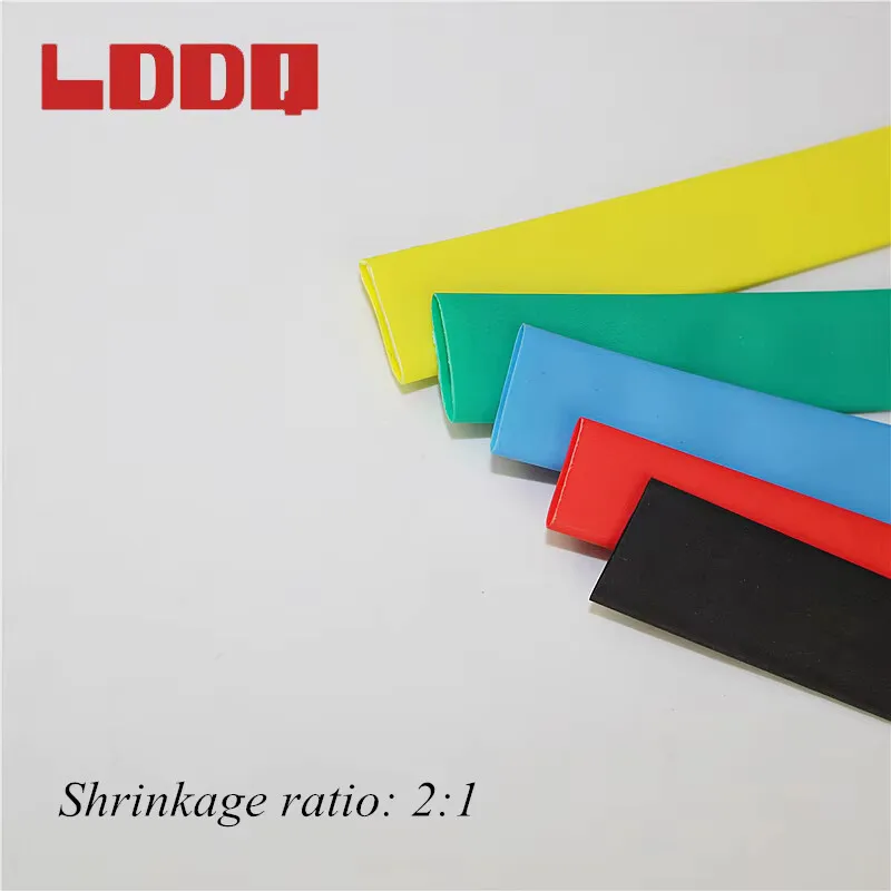 LDDQ 10m Heat Shrink Tubing Tube 13mm Shrinkable Tube Five Colors Sleeving Wrap wire High-quality PE cable sleeve New Arrival