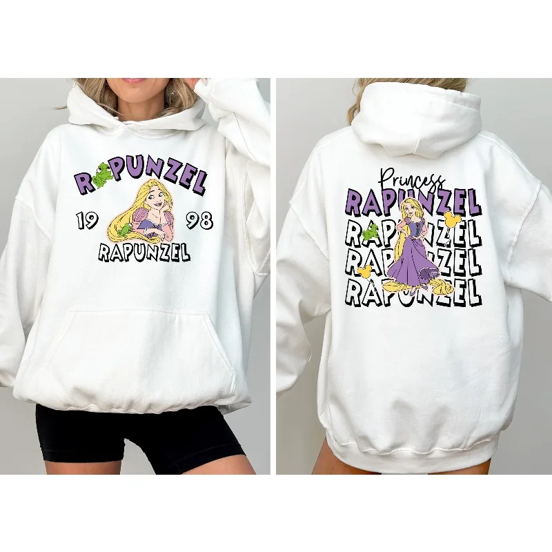 هوديي نسائي بقلنسوة للأميرة وأرييل طويل الشعر للخريف والشتاء، ملابس عصرية غير رسمية للرجال والنساء للخريف والشتاء