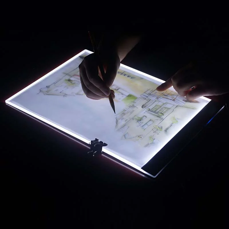 A3/A4/A5 Size Three Level Dimmable Led Light Pad,Tablet Eye Protection Easier for Diamond Painting Embroidery Tools Accessories