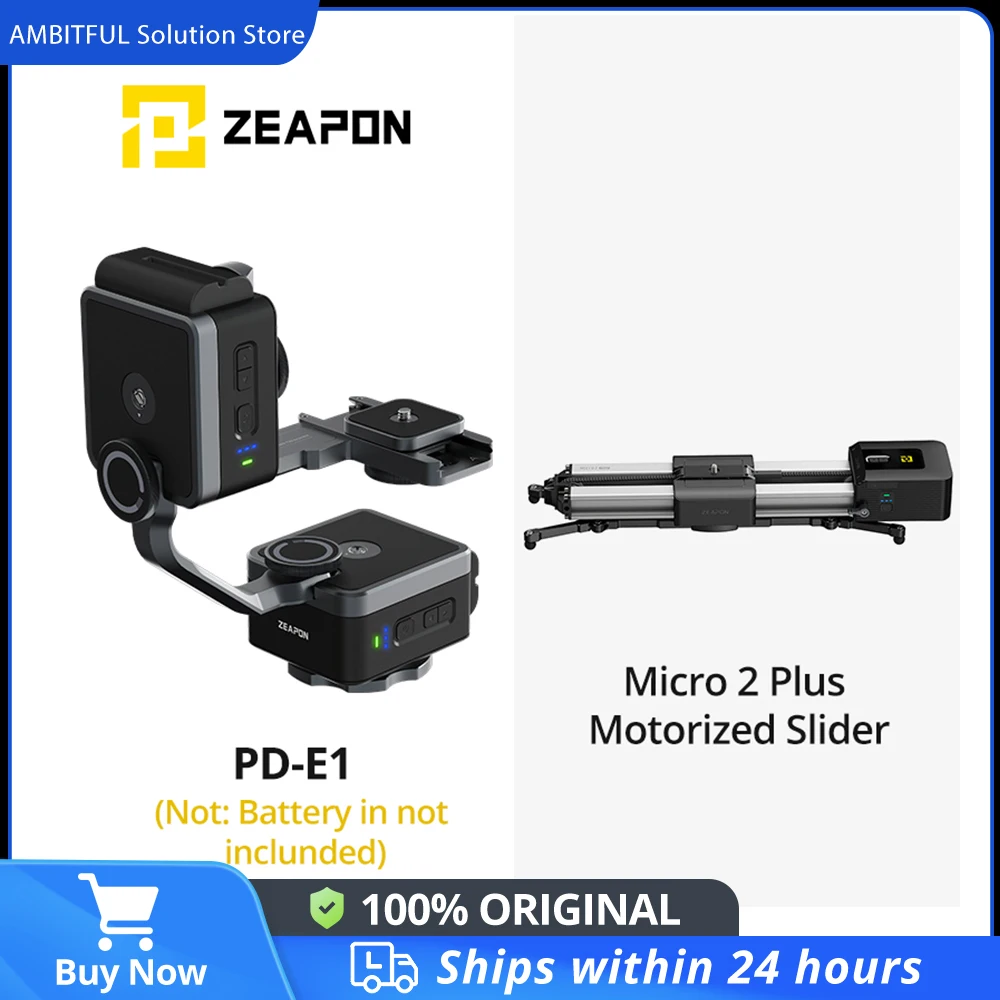 ZEAPON PS-E1 PD-E1 PONS Motorized Pan Head The Horizontal Load Up To 50 kg Single Axis Double Axis Linkage