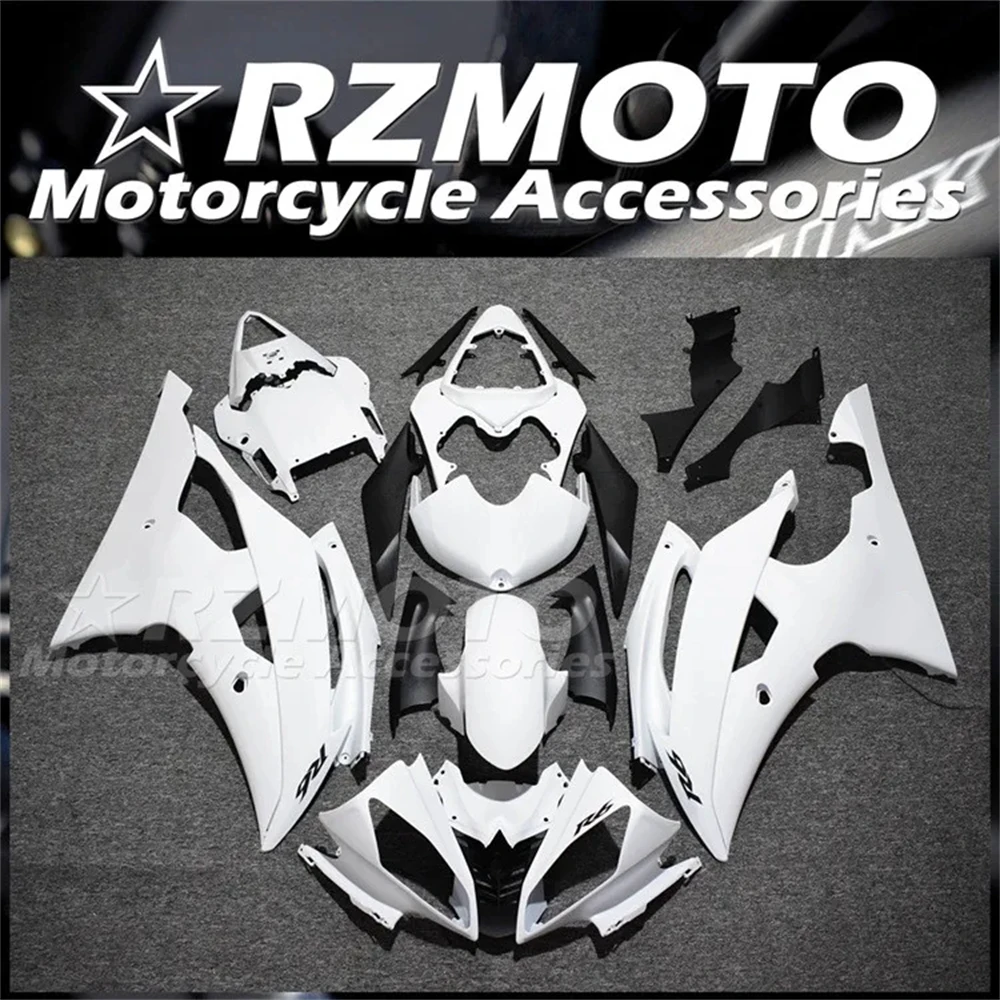 New ABS Fairings Kit Fit for YAMAHA YZF- R6 08 09 10 11 12 13 14 15 16 2008 2009 2010 2011 2012 2013 2014 2015 2016 White Matt