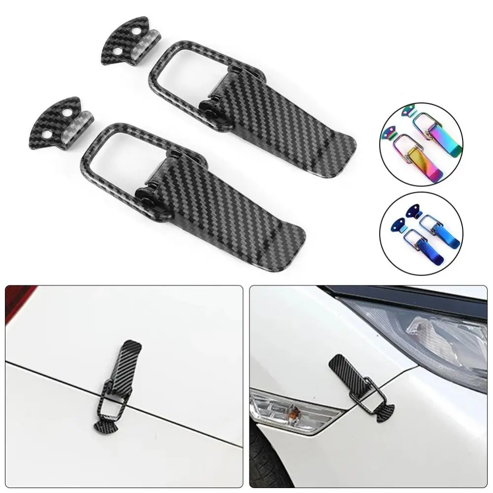 

2 Pcs Multi-color Car Bumper Pull Hooks Latch Pins Universal Car Connecting Locks Metal Bumper Quick Release Hook Car