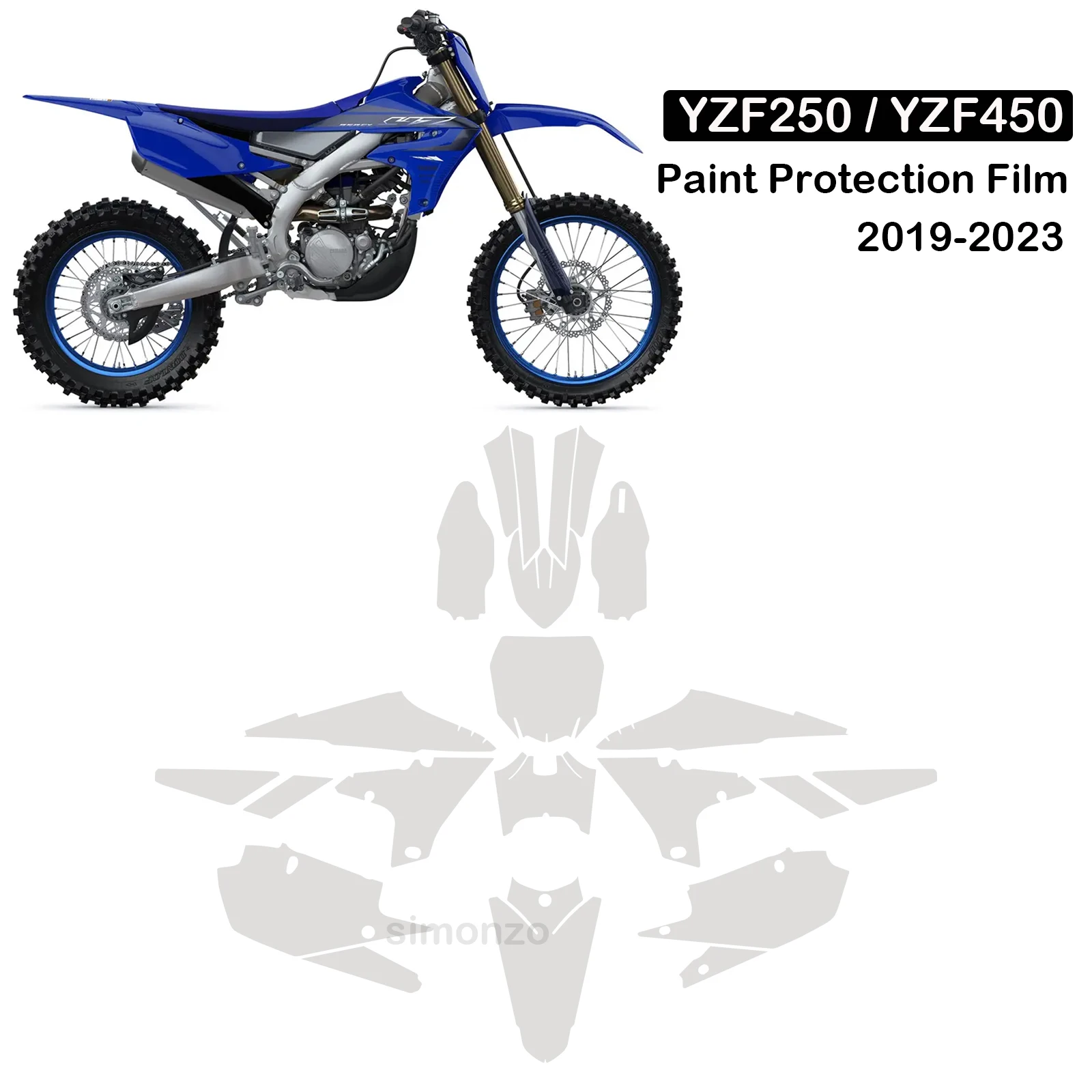 

Комплект невидимых обтекателей для YAMAHA YZF 250 PPF Защитная пленка для тела YZF 450 TPU Защитная пленка для краски мотоцикла Запчасти