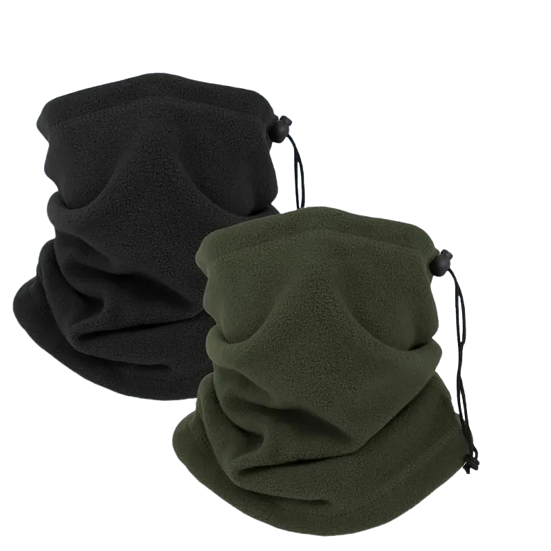 

2 шт., унисекс, флисовый утеплитель для шеи, зимний ветрозащитный шарф-труба, бандана, маска, половина лица, велосипедный лыжный спорт, кемпинг, походный шарф