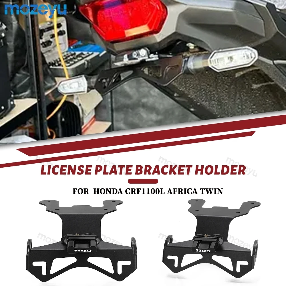 

FOR HONDA CRF 1100 L 2022 2024 Africa Twin DCT ES CRF1100L 2020-2023 2024 2025 Africatwin Adventure Sports License Plate Holder