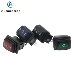 1PCS KCD1 waterproof mini toggle switchs no light latching 3gear 3pin ON-OFF-ON button rocker switch AC 250V/6A 125V/10A