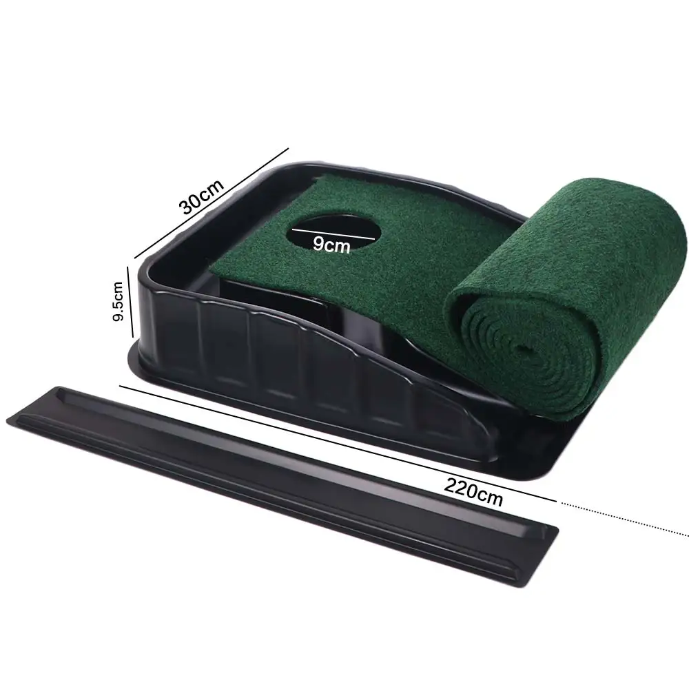 

Auto Ball Return Golfing Putting Mat Practice Equipment Fairway Trainer Putting Green Mat Hole &Slope Training Aids
