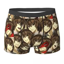 Boxer Underpants Shorts Many Faces Of Goro Akechi Panties Men's Soft Underwear for Homme Man Boyfriend Gifts