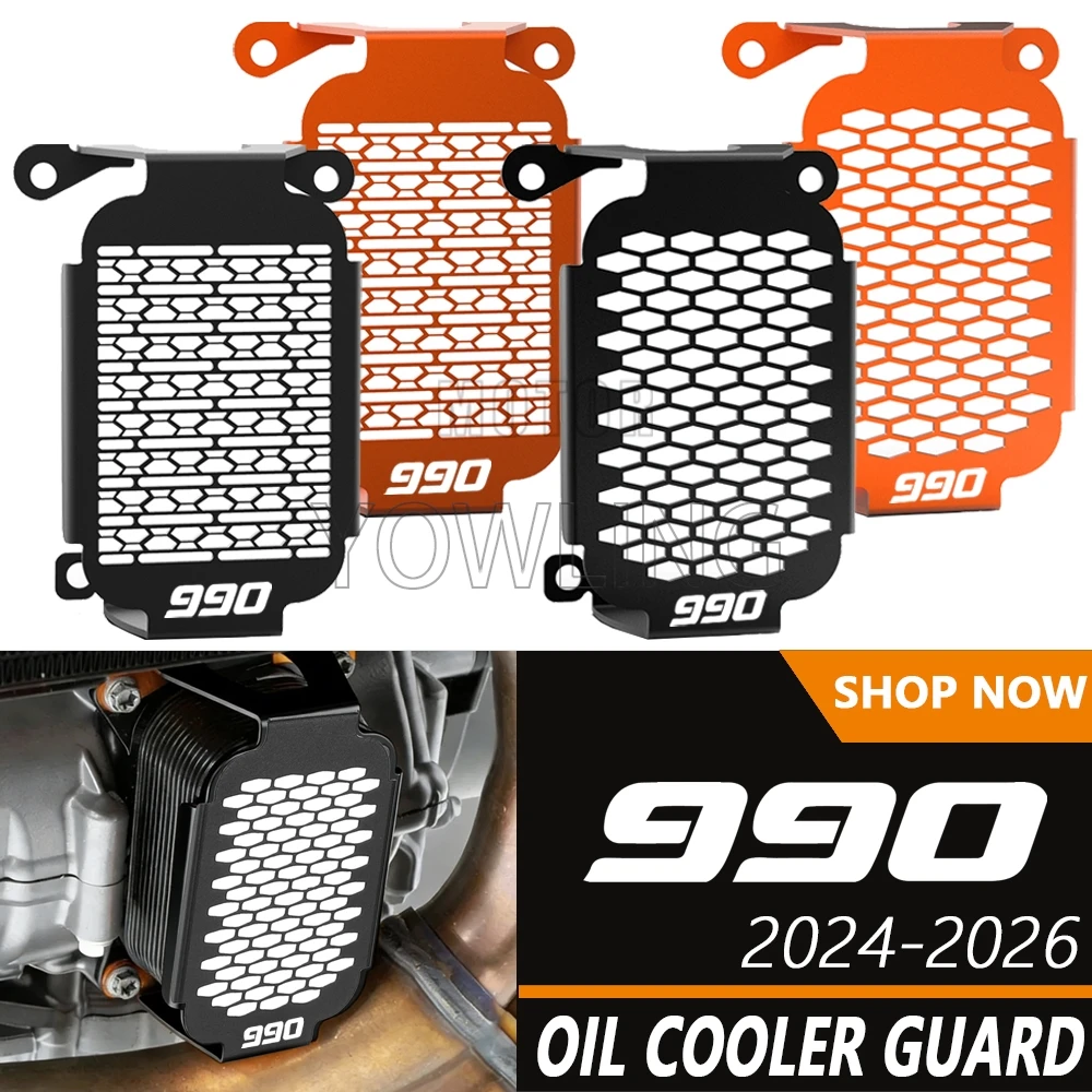 

For 990 Duke 2024 2025 2026 Duke 990 / R Motorcycle Oil Water Heat Exchanger Guard Engine Cooling Cover Protector Accessoreis