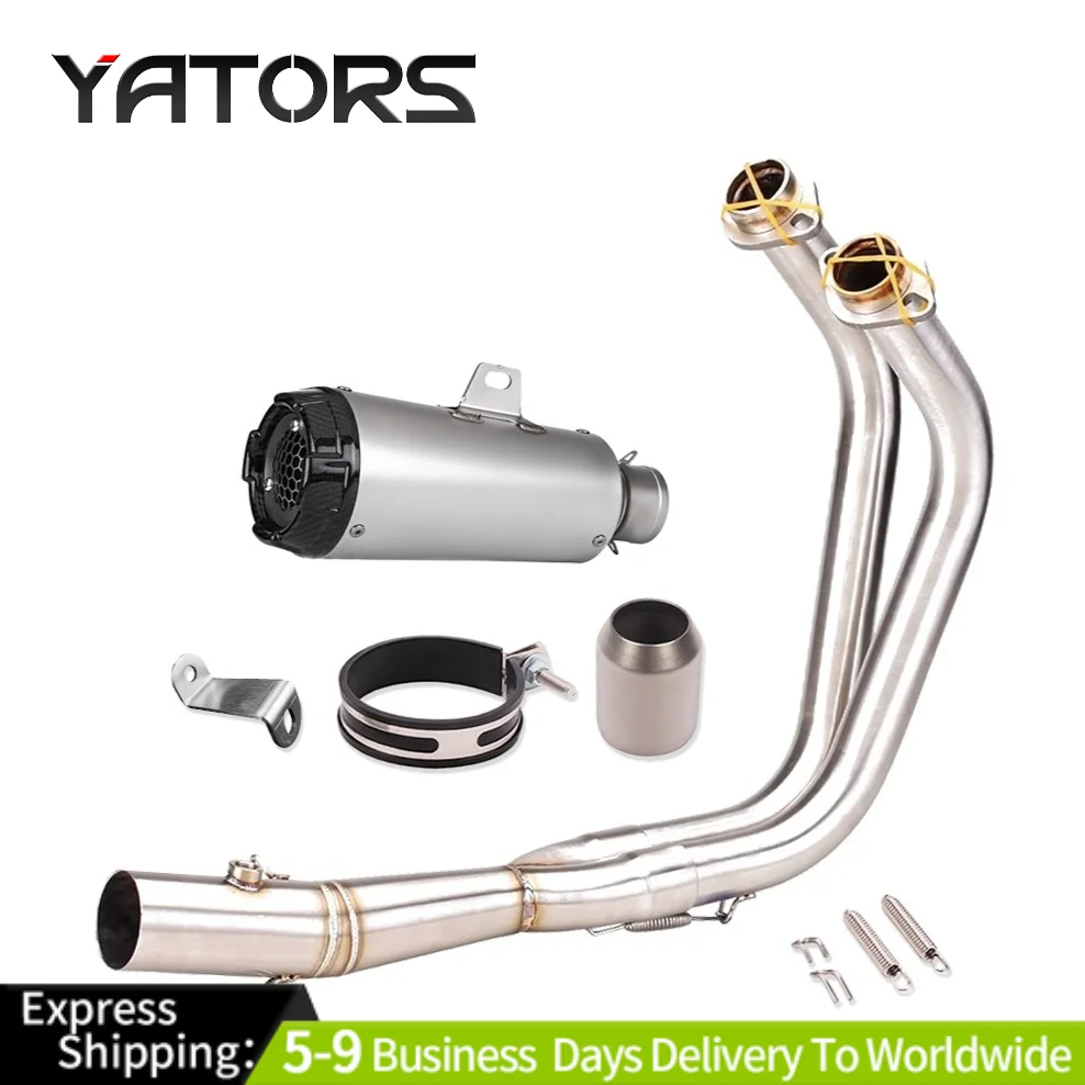 

Exhaust System Header Pipe Muffler For Yamaha MT-07 FZ07 2021-2024 YZF R7 Exhausts Pipes