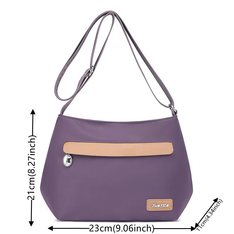 Large Capacity Nylon Cloth Bag For Women's Spring New Cross-border Trend Crossbody Bag Lightweight Shoulder Bag For Women's Bag