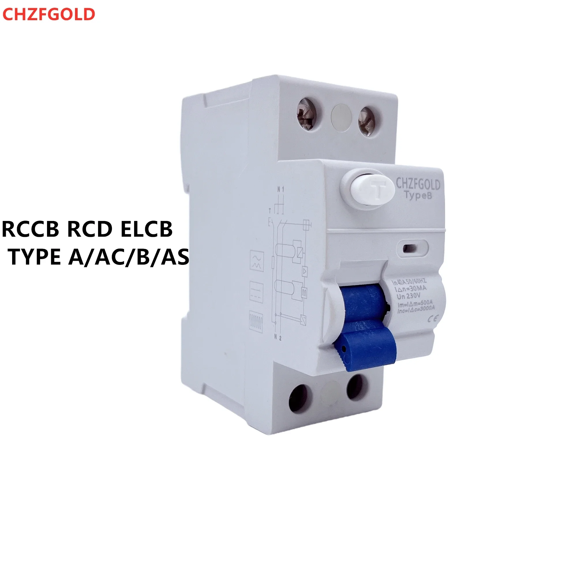 

RCCB 2P 4P 10ma 30ma 300ma 25A ac residual current circuit breaker rcd elcb rccb type B