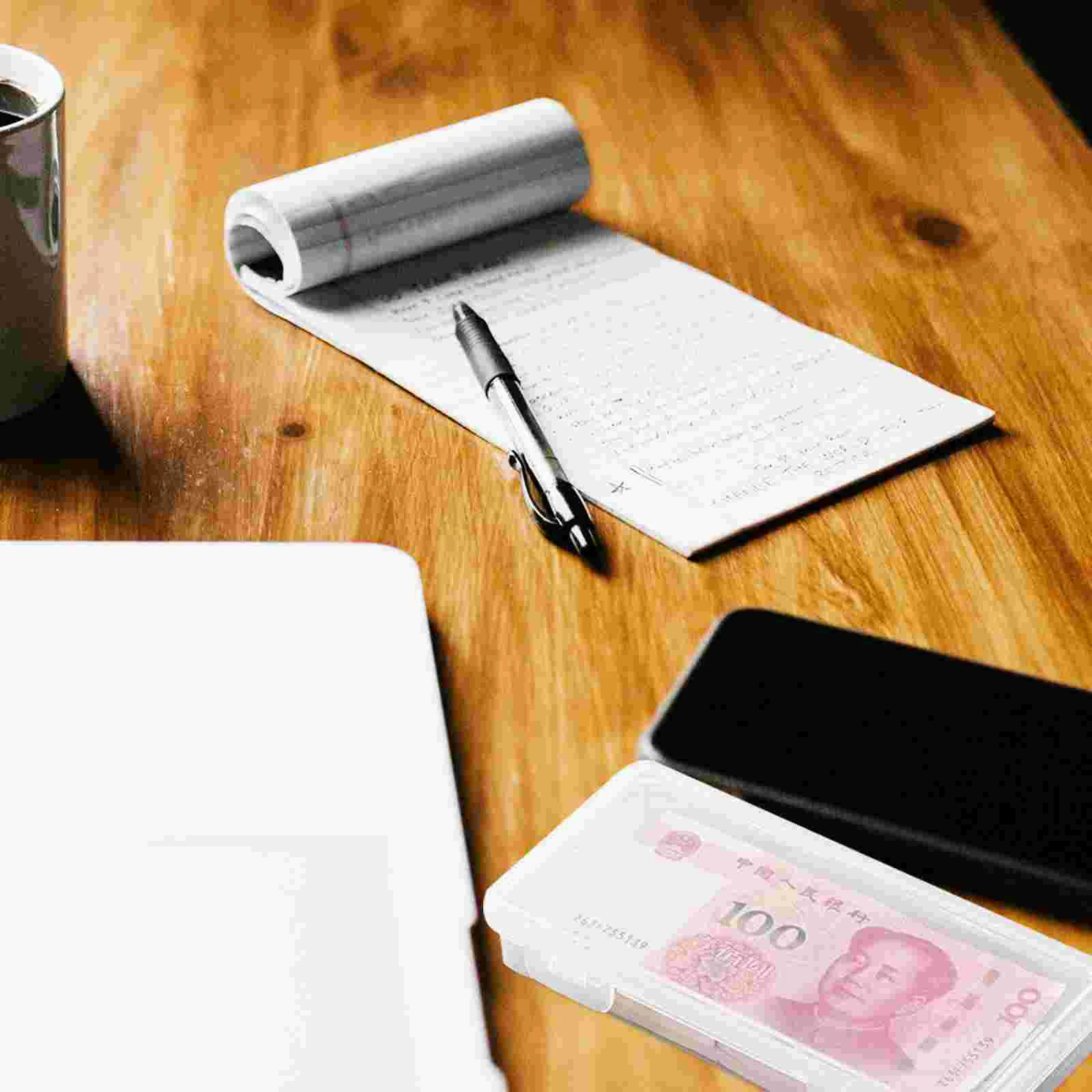 Change Storage Box Household Coin Case Portable Banknote Plastic Protective Pouch Banknotes Holder Protector Money