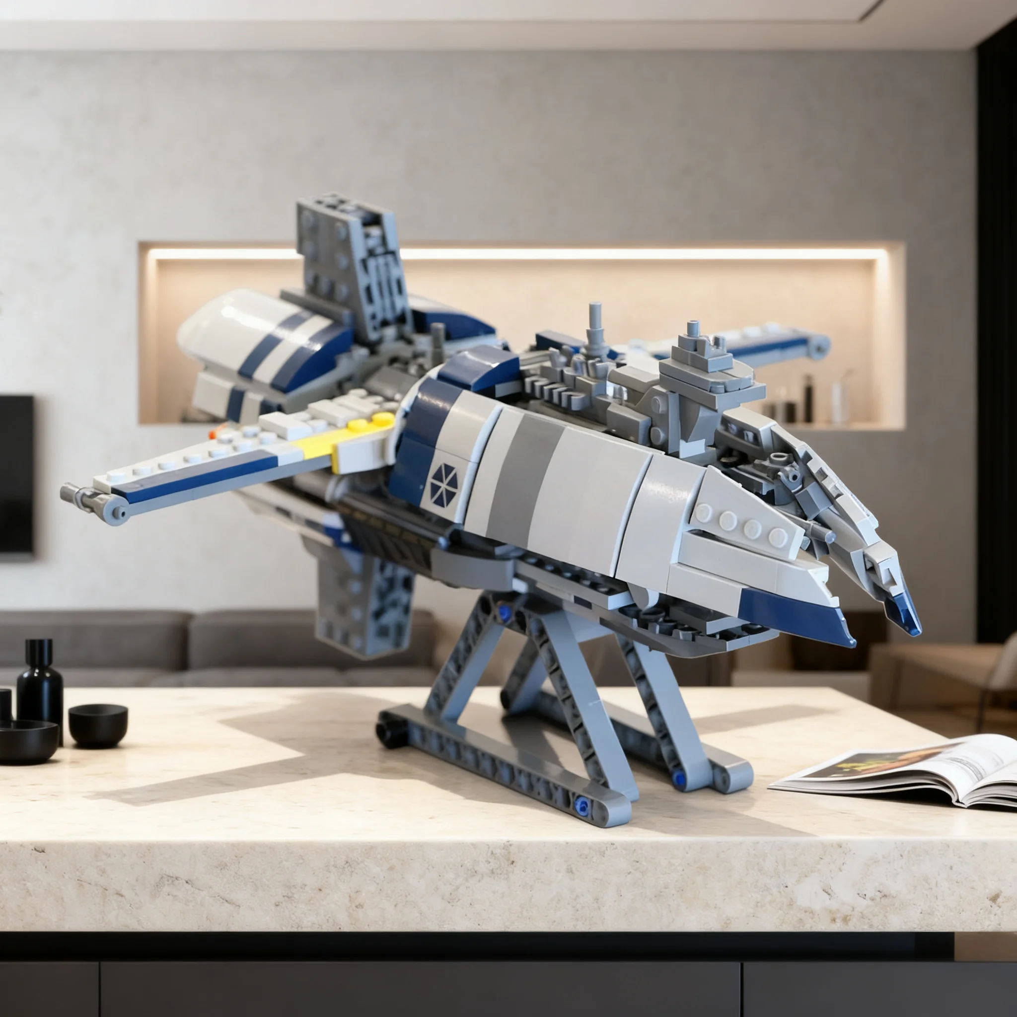 737pcs MOC Star Battle Ultimate Collector Series Munificent-Class Star Frigate C-9979 Landing Craft Model Building Blocks Toy