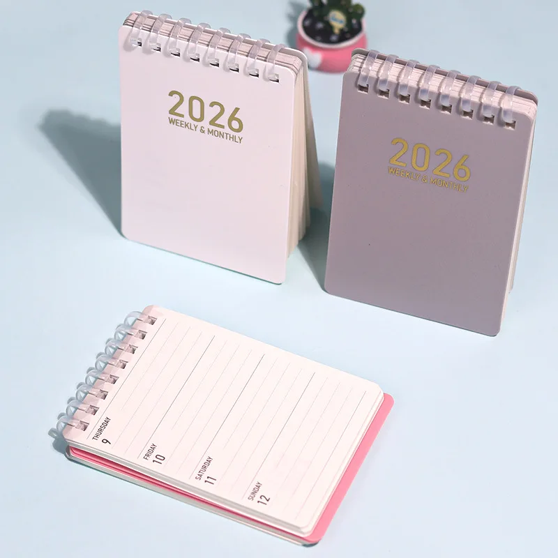 2026 دفتر جدول يومي صغير A7PP جيب لفائف دفتر ملاحظات محمول
