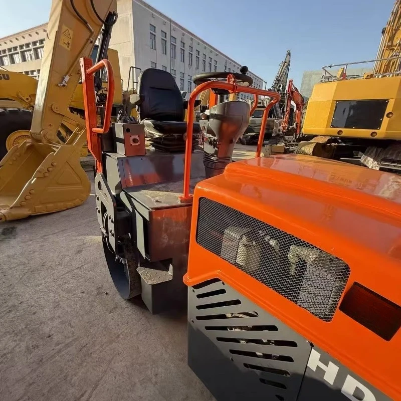 รถบดถนนมือสองคุณภาพสูง รุ่น HD50 แท้ ขายดี รถบดถนนขนาดเล็ก 5 ตัน ยี่ห้อ Hamm แบบลูกกลิ้งคู่