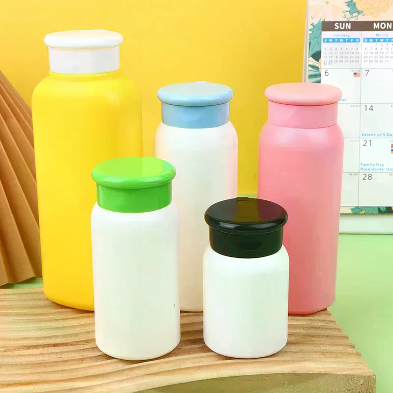 30/50/100/150/200/250/300g Talcum Powder Bottle Refillable Cosmetic Powder Dispenser Plastic Powder Container Empty Bottles 1PCS