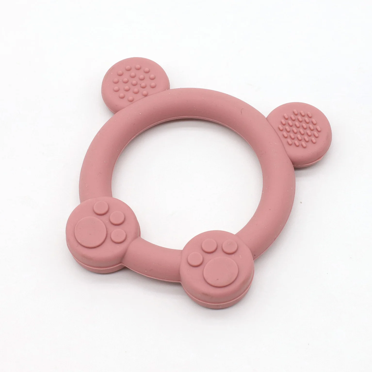 حلقة التسنين من السيليكون سهلة الإمساك ويمكن طحن الأسنان #5