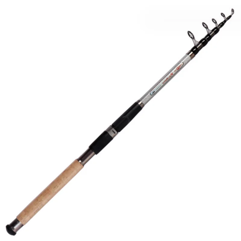 Canna Da Pesca Telescopica In Carbonio 2.10m: Leggera E Portatile Per Spinning In Mare, Lago E Fiume