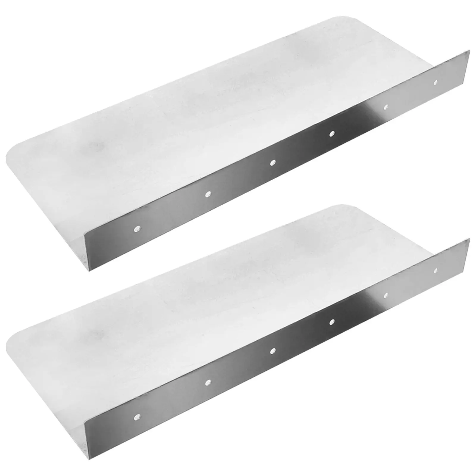 

2Pcs Anti-Splashing Guard Kitchen Sink Splashing-Proof Retaining Plates Adjustable Durable Metal Splash Control Solution