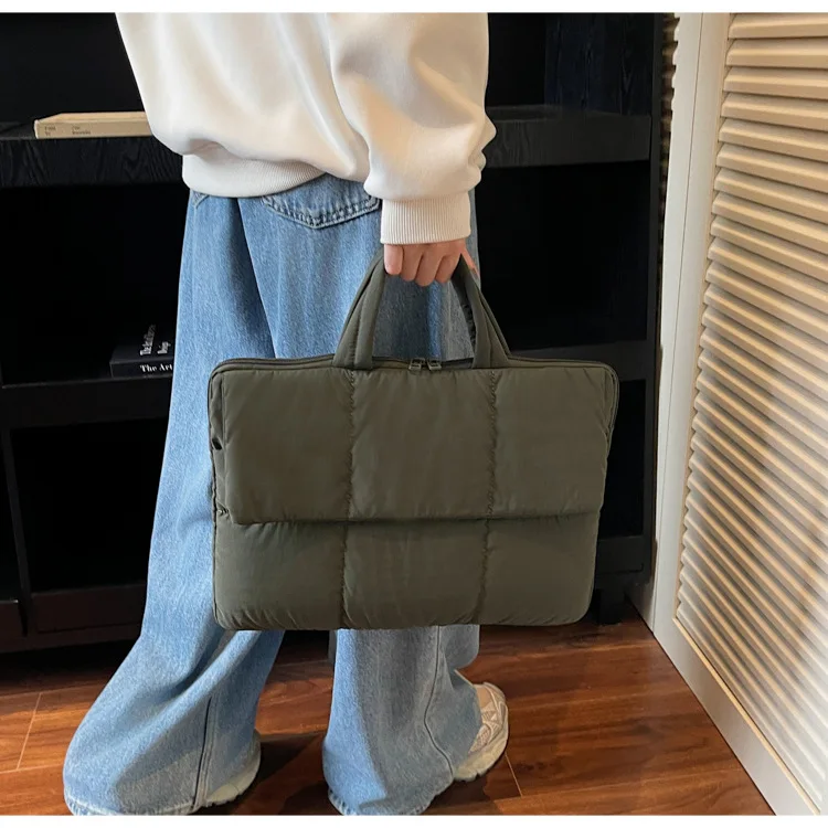 قماش مقاوم للماء، حقيبة قطنية ذات سعة كبيرة، سعة كبيرة، خفيفة الوزن وبسيطة لتخزين الكمبيوتر، حقيبة حمل للركاب