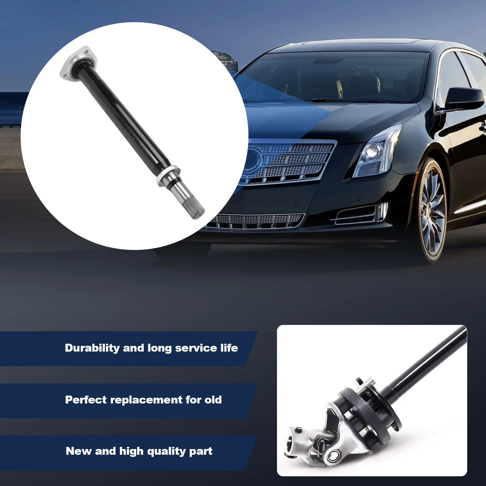 Front Wheel Drive CV Intermediate Shaft 20997747 for 2010-2019 Cadillac SRX/XTS,2013-2020 Chevy Impala/Malibu 22901057