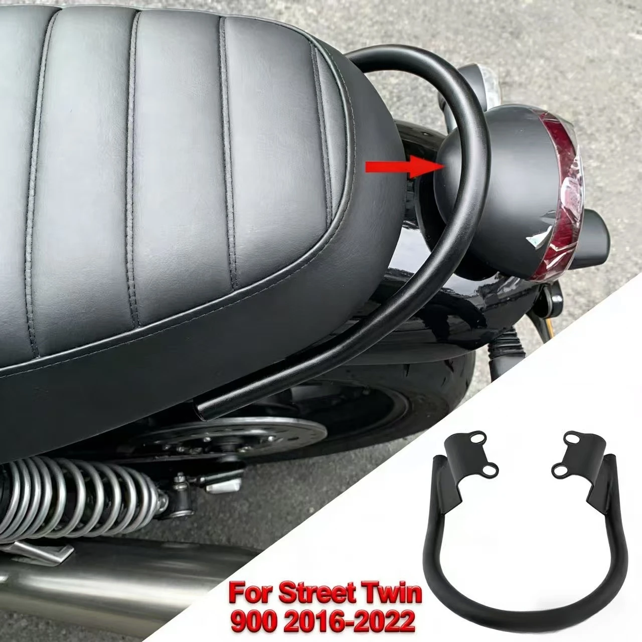 

For Triumph Street Speed Twin Scrambler 900 1200 2019-2022 2023 Motorcycle Rear Passenger Grab Handles Seat Armrest luggage Rack