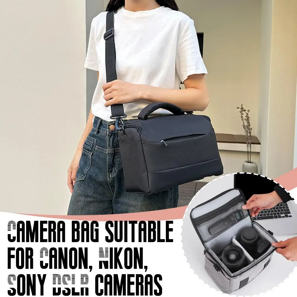 Camera Bag For Canon Nikon SLR Men's And Women's Camera Bag Professional SLR Single Shoulder Digital Micro Single Bag C7V7