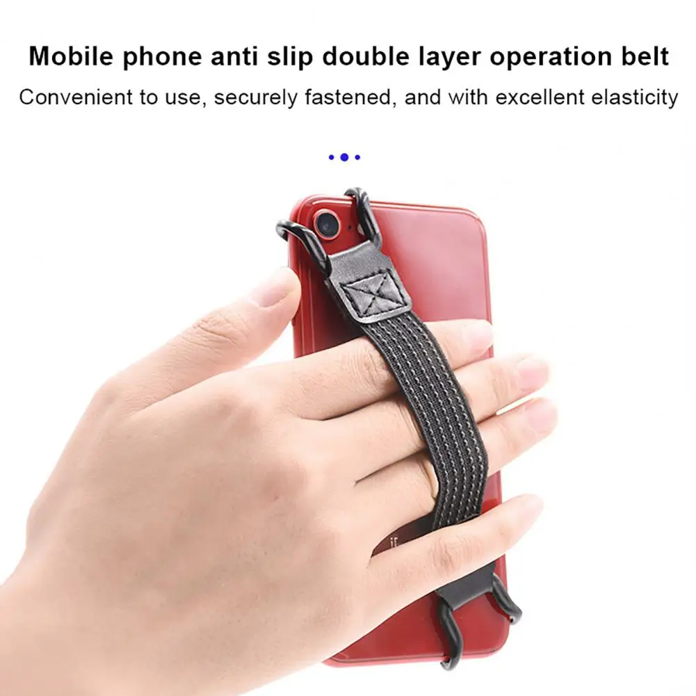 Telefon Handgriff mit Riemen sicherer Telefon halter Einhand bedienung Anti-Fall-Riemens chnalle hohe Elastizität ideal für Handys