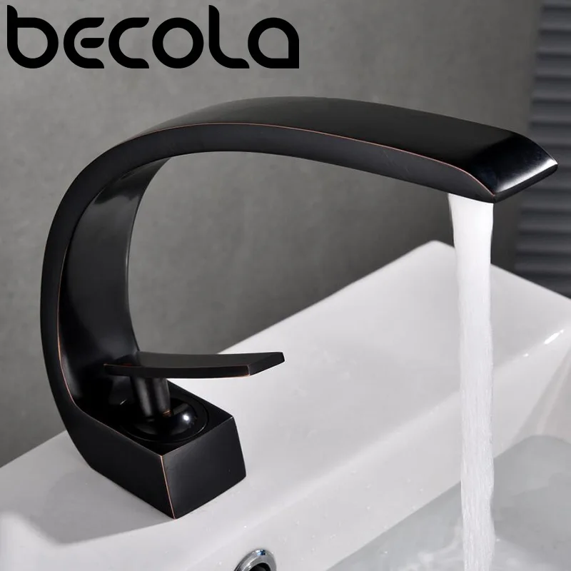 

BECOLA Bathroom Basin Mixer Brass Chrome Faucet Brush Nickel Sink Faucet Tap Vanity Hot Cold Water Bathroom Faucets