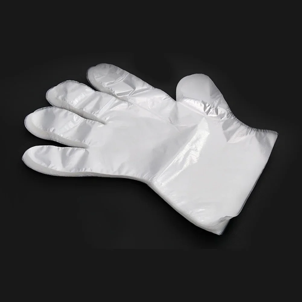 3000-100pcs Disposable Gloves Plastic Gloves Transparent Kitchen Bathroom Cleaning Gloves For DIY Cooking Kitchen Accessories