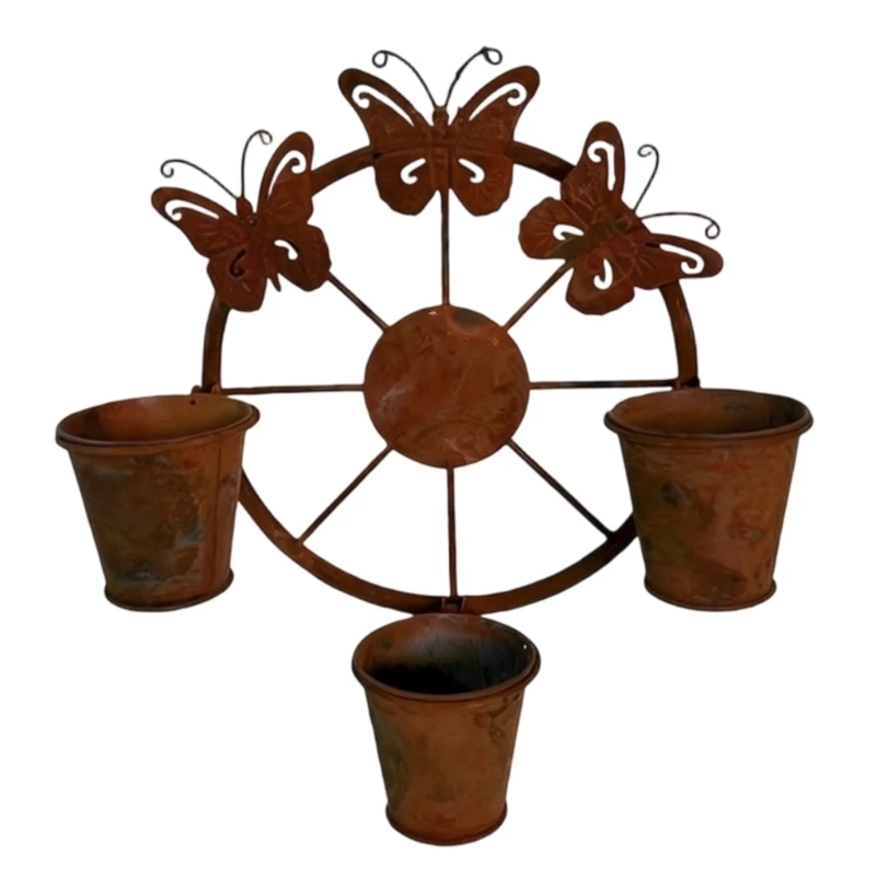 artistic-metal-flower-pot-wall-mounted-featuring-ornamental-butterfly-decorative-for-home-garden-decoration
