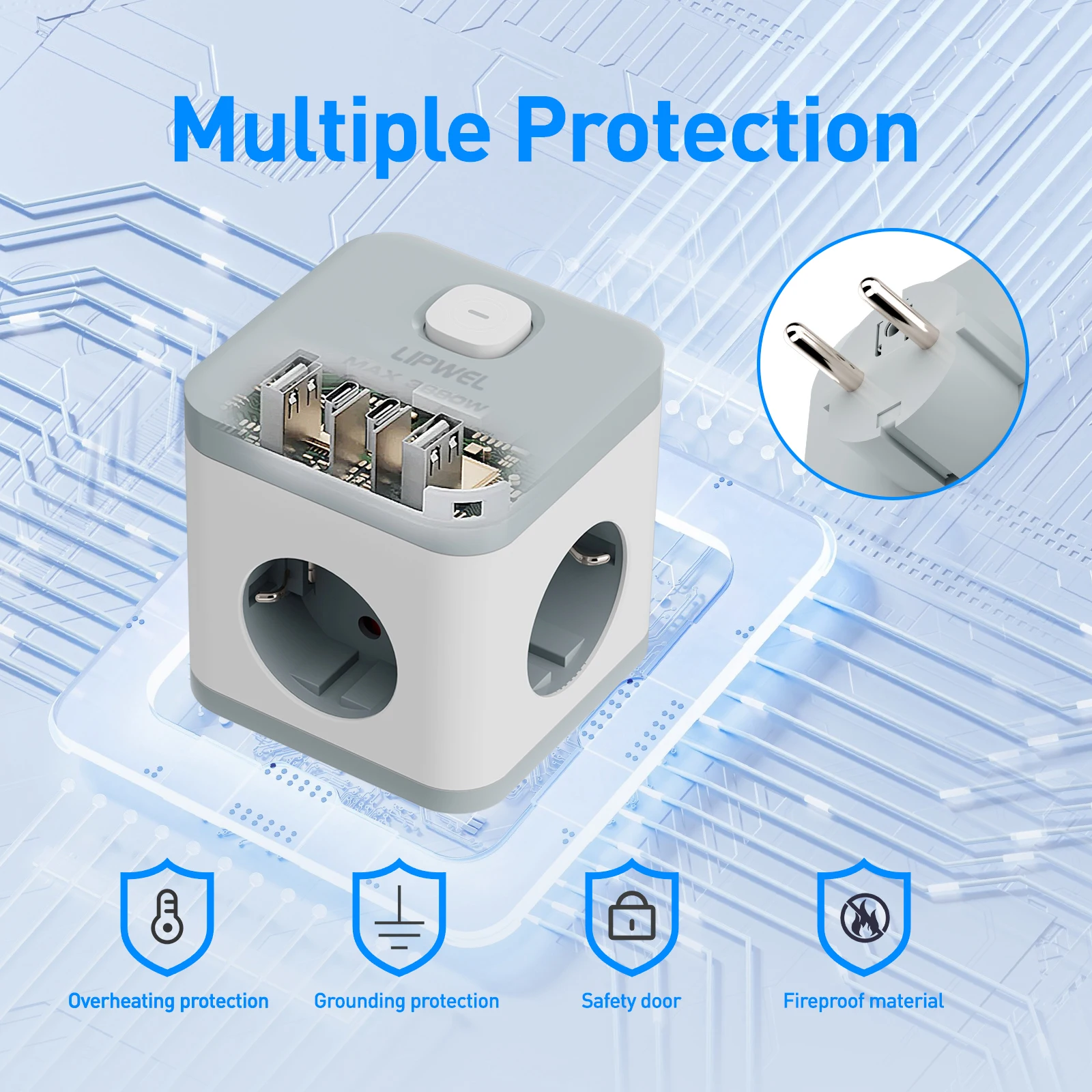 7-In-1 Cube Power S… - image