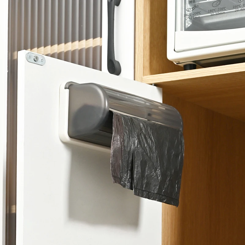 Trash Bags Storage Box Bathroom Kitchen Wall Mounted Garbage Bags Holder Rack Transparent Acrylic Garbage Bag Storage Boxes