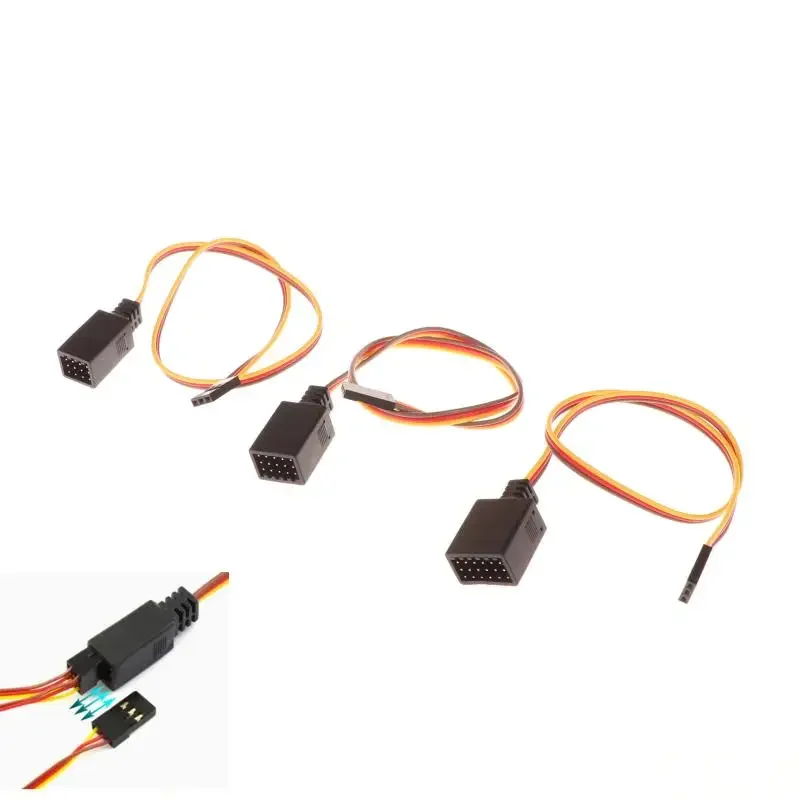 

30 см Y-образный удлиненный кабель для Futaba Jr Y, соединительный провод сервопривода для радиоуправляемого автомобиля/доставки/вертолета