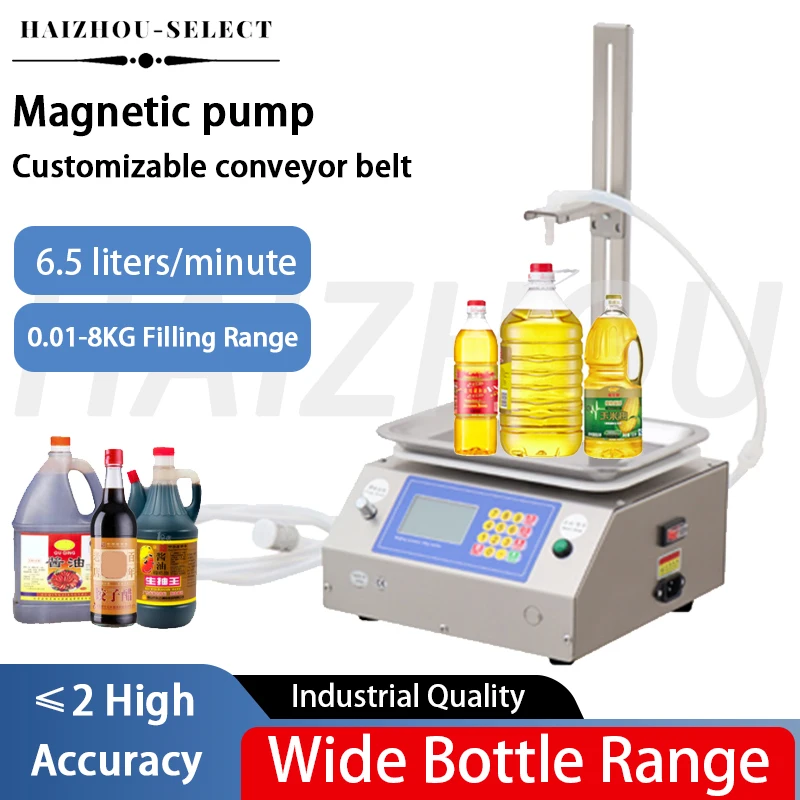 

10L/min Digital Diaphragm Pump Liquid Filling Machine Anti-drip Automatic Weighing Scale Filler 2-5g Accuracy for Detergent Oil