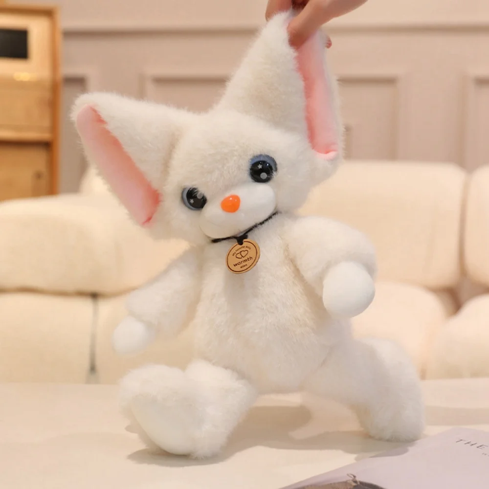 Pluizige schattige grote ogen kat pluche pop zachte Duitse kat wit zwart knuffeldier speelgoed verjaardag feestelijke geschenken