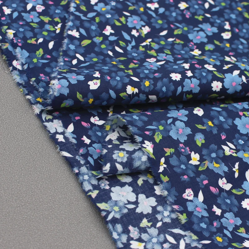 Small floral fabric summer thin material dress shirt clothing fabric  cotton fabric  sewing Diy